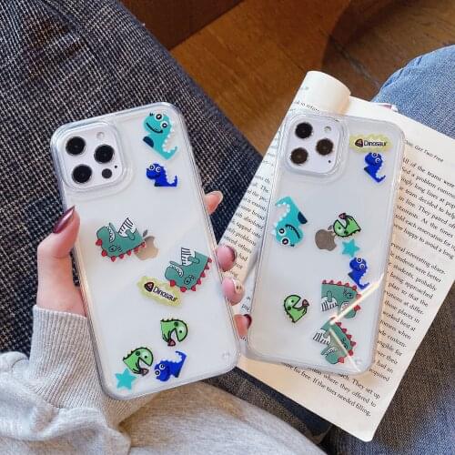 Dynamic Quicksand Cover For iPhone 12 11 Pro Max Mini Case X Xs Max Xr SE2020 7 8 Plus Transparent Hard Case For iPhone Cover