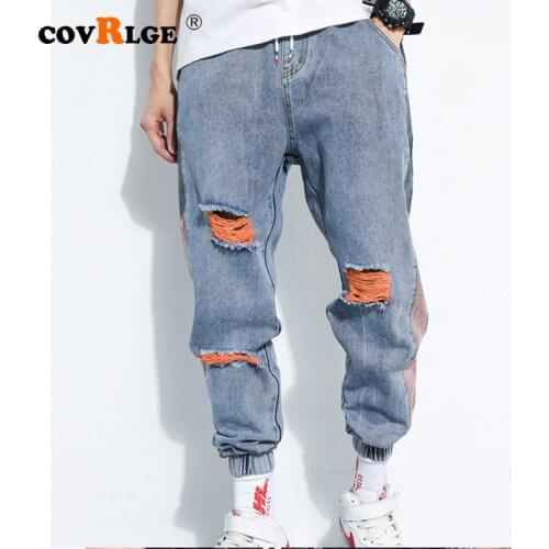Рваные джинсы для мужчин Covrlge China At AliExpress