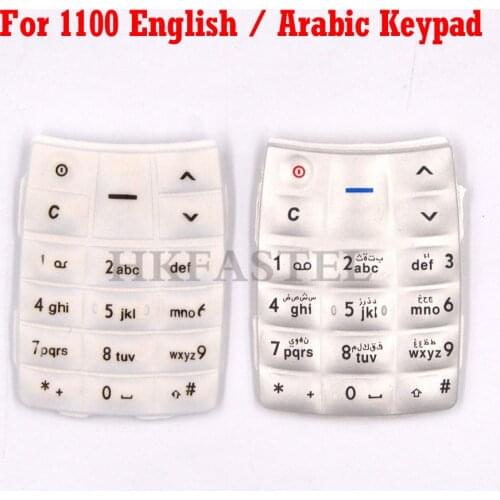 For Nokia 1100 New Mobile Phone English / Arabic Keypad For 1100 Replacement housing cover Keyboard