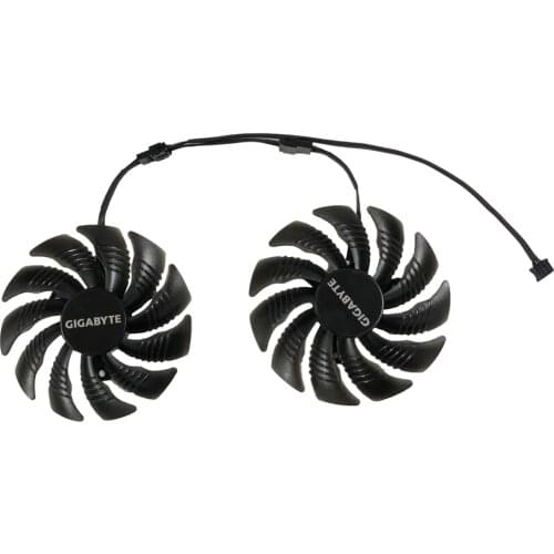 GV-RX570/580GAMING GV-RX470WF2/RX480WF2 T129215SU 87MM(90mm) Gigabyte Cards Cooling Fan as Replacement