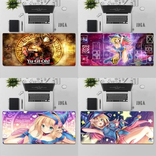 Gaming Mouse Pad Large Mouse Pad PC Gamer Computer Mouse Mat YU-GI-OH Dark Magician Girl Mousepad Keyboard Desk Mat Mause Pad