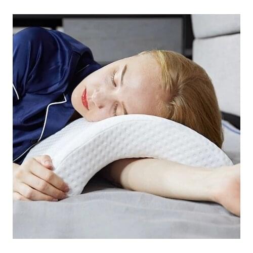 Visco curved pillow orthopedic for Arm and neck pain дакимакура для дома cuscino cojines ортопедическая подушка