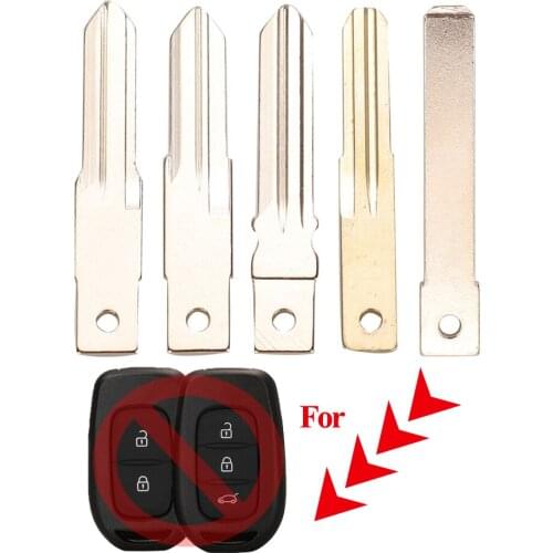 Jingyuqin Remote Car Key Blade Uncut Blank For Renault Clio4 Dacia Duster Logan Lodgy Master Dokker Sandero Trafic Symbol 2/3BTN