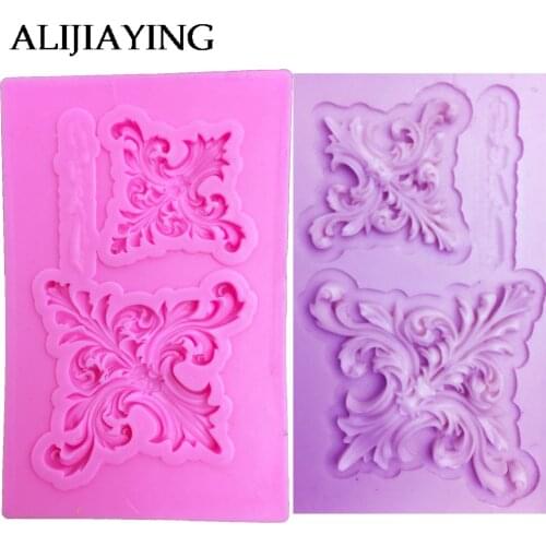 M914 Leaf Flower Vine Lace Silicone Mold Fondant Cake Decorating Tools Kitchen Baking Molds Candy Chocolate Gumpaste Moulds