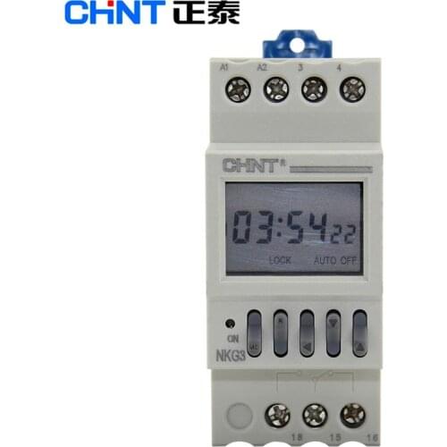 CHNT NKG3 microordenador programable Digital Astro Time Switch relé temporizador Latitud Longitud carril calle controlado