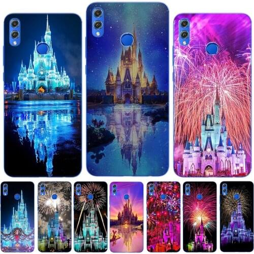 Castle Fireworks Cinderella Soft TPU Case For Coque Huawei Mate 30 20 Lite Honor 9 10 20 Lite Pro 10i 8X 8C 9X Pro Silicon Cover