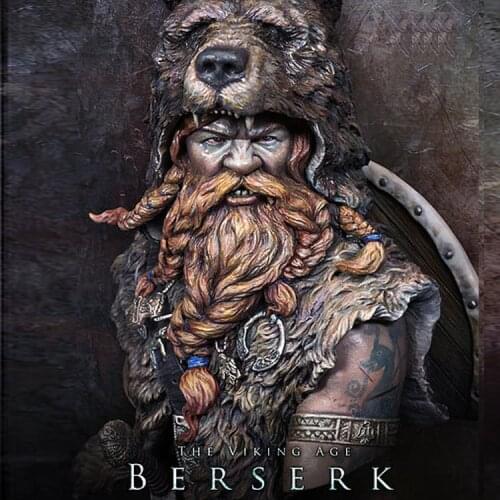 1/10 The viking AGE Berserk Resin kit bust Figure GK Historical themes Movie role Uncoated No colour