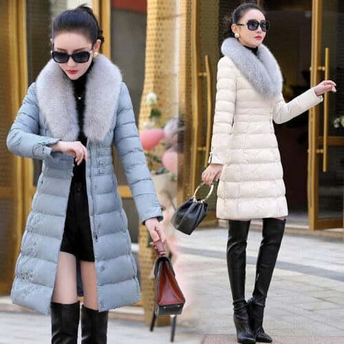 2021 Cotton clothes womens new medium long winter thick down jacket womens cotton padded clothes winter cotton padded jacket