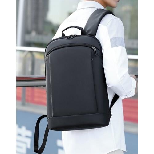 2021 New Thin Laptop Backpack Men Bag 15.6 Inch Office Work Women Backpacks Business Bag Unisex Black Backpack Slim Back Pack