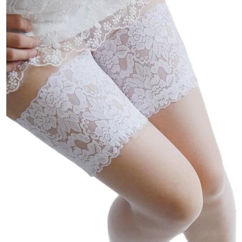 Sexy Bride Wedding Night Dress Stocking Hot Mature Lacetop Pantyhose 14Cm lace Band