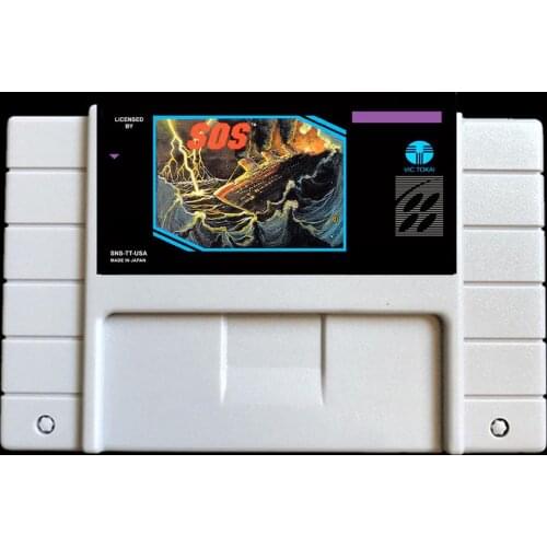 SOS USA- NTSC version 46 pins Video games card NTSC version for Retro Video games Console