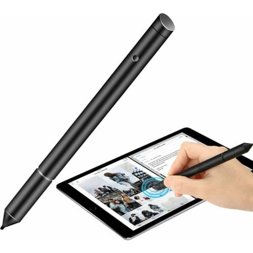 2 in 1 Black Capacitive Touch Screen Pen Stylus Universal For iPhone iPad For Samsung Tablet Phone PC