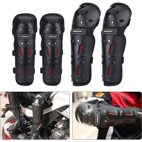4 pcs Motorcycle Cycling Elbow Knee Pads kneepad guard Motocross protection equipment joelheiras de Shin Guards Armors Set