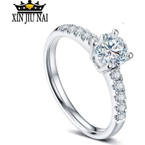 Wedding Personalized Rings For Women Bright AAA Cubic Zircon Fashion Jewelry White Gold Color Engagement Anillos Mujer Wholesale