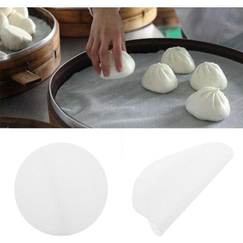 1Pc Round Non-Stick Steamer Mat Silicone Kitchen Under Steamers Mat Cooking Accessories 18 20 24 26 28 30 32 36cm