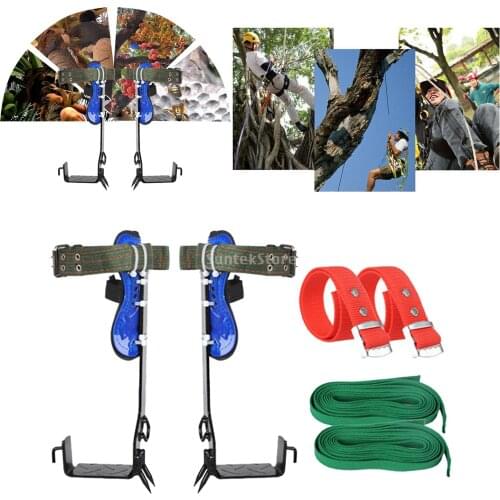 1pc Garden Tree Climbing Spike Spurs Set Stainess Claw Hard for Jungle Survival Climb Tools Rock Climbing Camping Accs