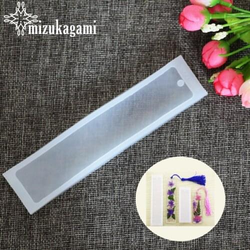 1PCS Craft DIY Transparent UV Resin Liquid Silicone Mold Rectangle Bookmarks Resin Molds For DIY Pendant Charms Making Jewelry