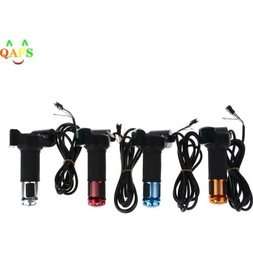 2pcs/set Universal Electric Bike Throttle with LCD display Indicator Gas Handle Throttle for 12-99V E motocycle Bicycle parts