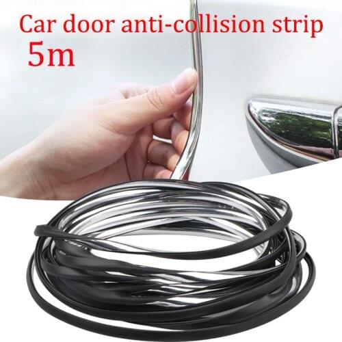 5M Car Door Anti Collision strip Edge Rubber Scratch Protector strip Scratch Protection Car Door Rubber Sealing Strips Sticker