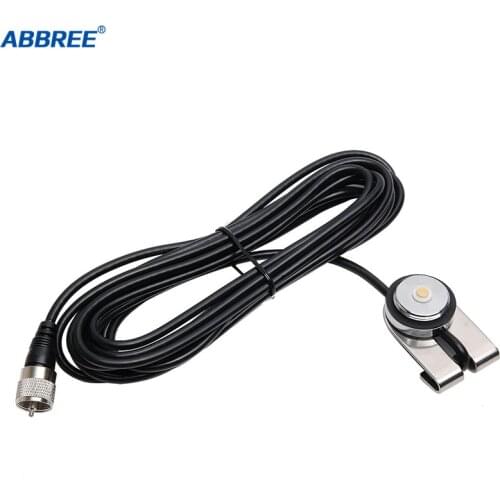 ABBREE N-2 Roof Mount/Mobile Antenna Bracket NMO to PL-259 connector 5M/16.4ft RG-58 Coaxial Cable Antenna Extension Cord