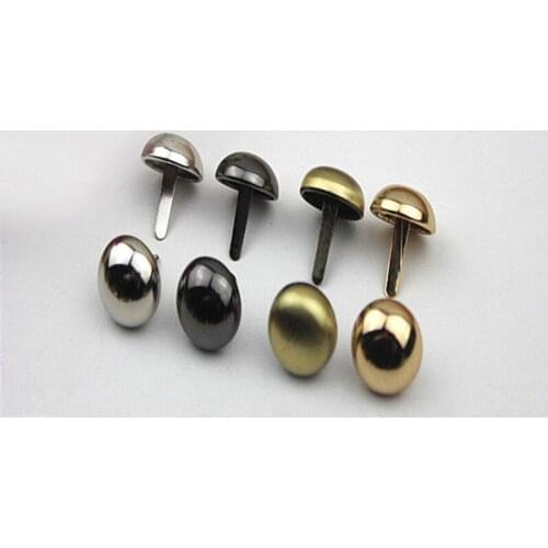 Bronze Black Silver Gold Metal Round Purse Feet Rivets Studs Pierced fit Punk Rock Rivets