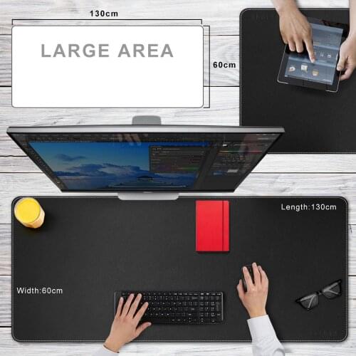 CENNBIE Extended Mega Size Professional Leather Desk Mat for Full Desk - 51.18" x 23.6" (130*60cm) XXXL Large Mouse Pad