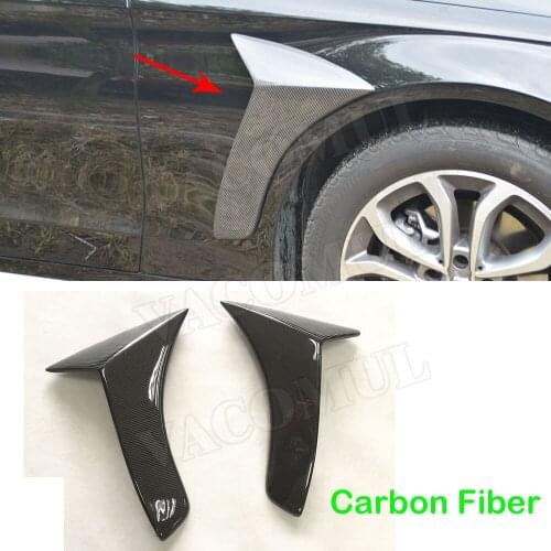 Carbon Fibre C Class Black Front Side Fender Vent Cover for Mercedes Benz W205 C200 C300 2015-2017