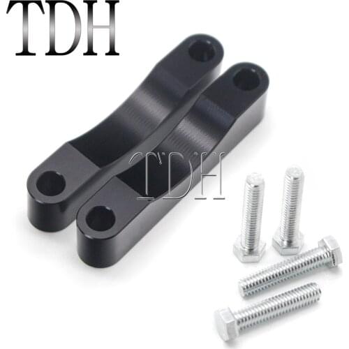 Black 0.75'' Aluminum Front Fender Spacer Bracket Holder For Harley Custom 1984-2013 Touring 6.5'' Wide 30'' Wheel