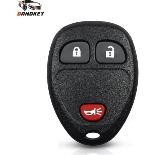 Dandkey 3 Buttons No Chip Blank Remote 2 + 1 Panic Key Shell Case Cover For Buick Hummer H3 GMC For Chevrolet Colorado Isuzu