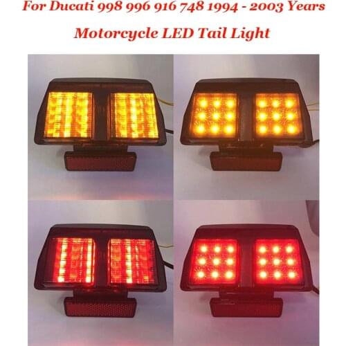 For Ducati 998 996 916 748 1994 - 2003 Years High quality Motorcycle LED Tail Light Integrated Turn signal Hazard warning light