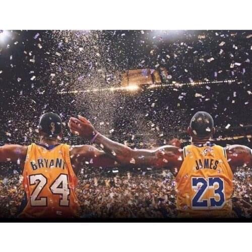 Hot Selling Full 5D DIY Diamond Embroidery Basketball Star 3D Square/Circle Diamond Painting Cross Stitch Mosaic Wall Decoration