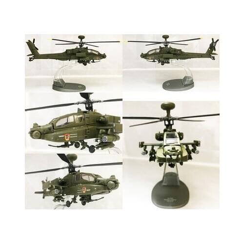 Italer plastimodelismo Ah-64d Apache Longbow 1:72 Scale Helicopter toys Copter model miniature maquette metal airplane figuras