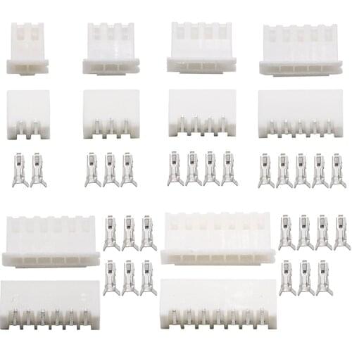10PCS/Lot XH2.54 Curved Needle Header Connector 2P 3P 4P 5P 6P 7P 9P 10P 12Pin 2.54mm Pitch XH For PCB