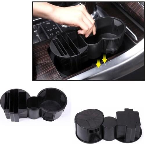 JEAZEA Central Console Water Cup Phone Holder Storage Box Organizer Trim Cover For Land Rover Range Rover Sport Vogue 2013-2017