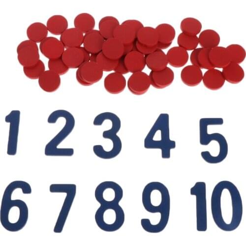 K1KC Montessori Cards Counter Teaching Aid School Math Homeschool Curriculum Toy