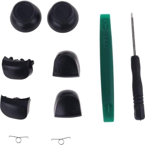 L2 R2 Trigger Button Metal Spring Thumb Grip Joystick Cap Cover R2 L2 Trigger Buttons Component for PS5 Controller Parts