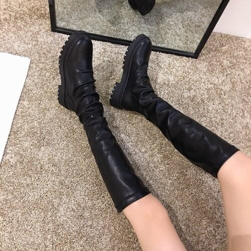 Женские высокие ботинки Mazefeng China At AliExpress