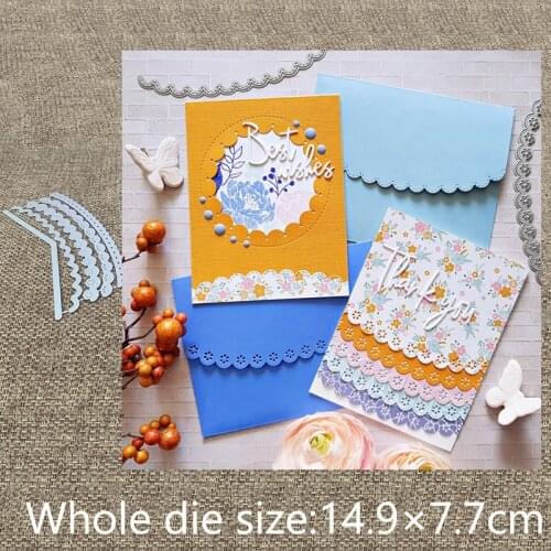New Design Craft Metal stencil mold Cutting Dies 5pcs lace edges decoration scrapbook die cuts Album Paper Card Craft Embossing