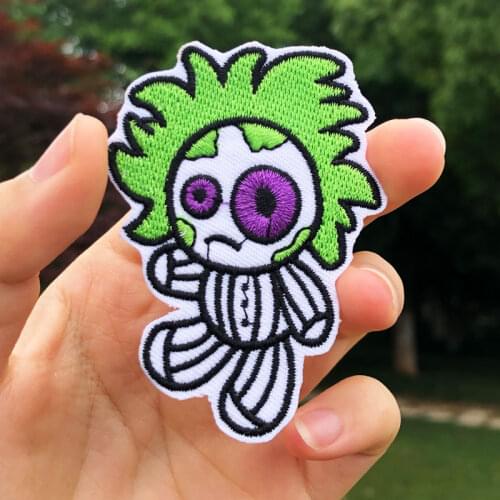 Cartoon Patch Embroidered Patches For Clothing Iron On Patches On Clothes Animal Stripes Apparel Backpack Appliques DIY Decor