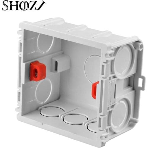 Wall Surface Mounting Box 86mm*86mm*49mm for Wall Switches and Sockets Apply PVC Wiring Inside Wall Switch Dark Box