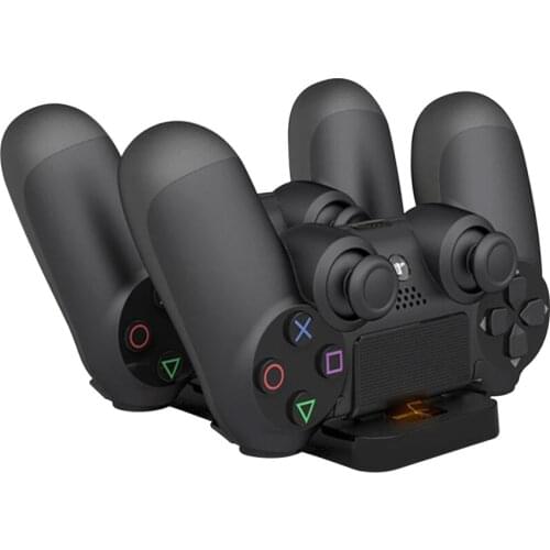 Dual USB Charging Dock Station Stand for PS4 PlayStation 4 Game Controller Handle Charger Cradle Bracket for PS 4 Dropshipping