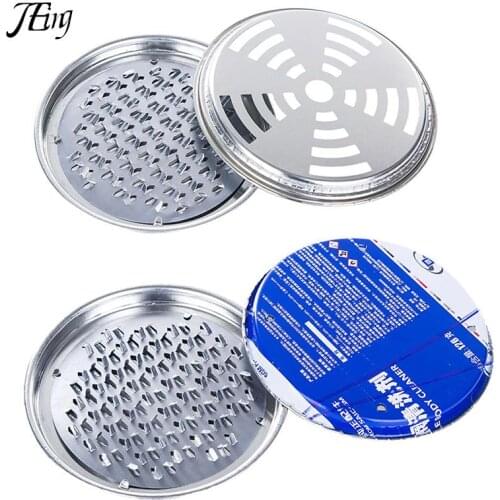 Portable Safe Metal Round Rack Plate Spiral With Cover Incense Insect Repellent Mosquito Coil Holder Tray Frame
