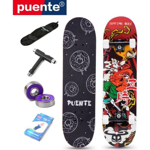 Skateboard Sports Skate Scooter Double Rocker Professional Road Adult 4 Wheel Shingboard Brush Street Maple Long Skate Board