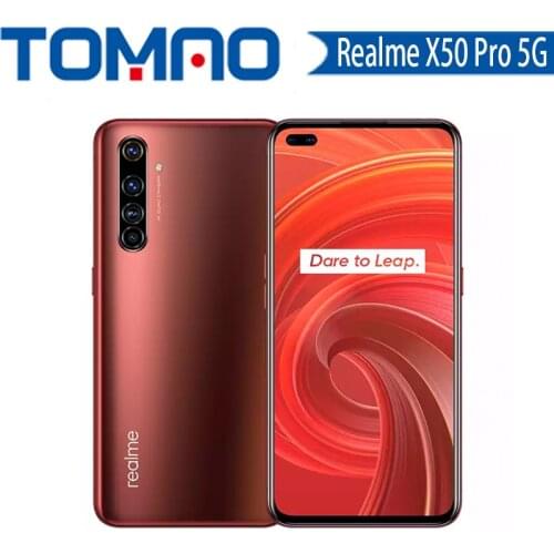 Original New Realme X50 Pro 5G SmartPhone Snapdragon 865 12GB RAM 256GB ROM 90Hz SuperAmoled Screen 65W Fast Charger google play