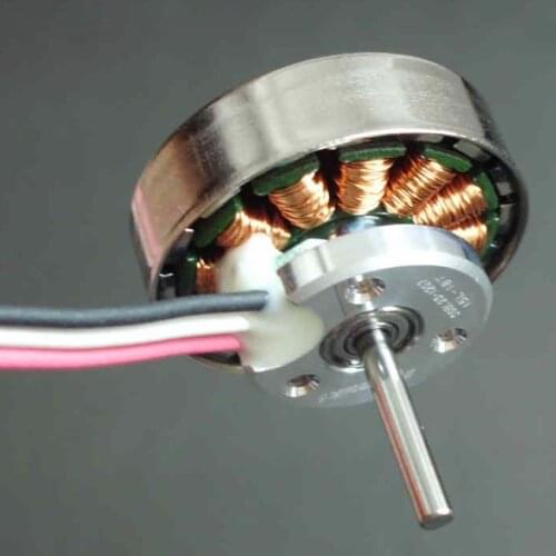 Three-phase Brushless Rare Earth Magnet Outer Rotor Motor 12N16P Small Magnetic Gap Motor for Car Model,UAV Four-axis Fixed Wing