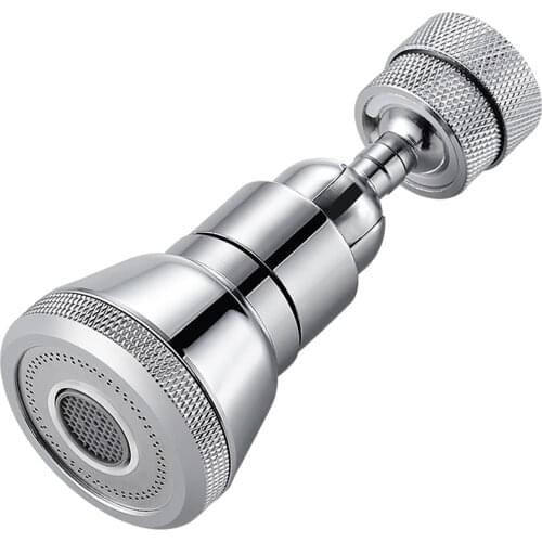 Universal 720° rotatable Faucet filter nozzle for replacing kitchen Bathroom shower and water saving faucet，2 Modes Adjustment