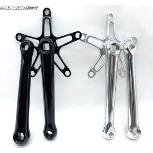 Bike Crank Aluminum Alloy Single Arm 170mm for 130mm MTB Road Brompton Folding Crankset Square Taper Bike Part 130BCD