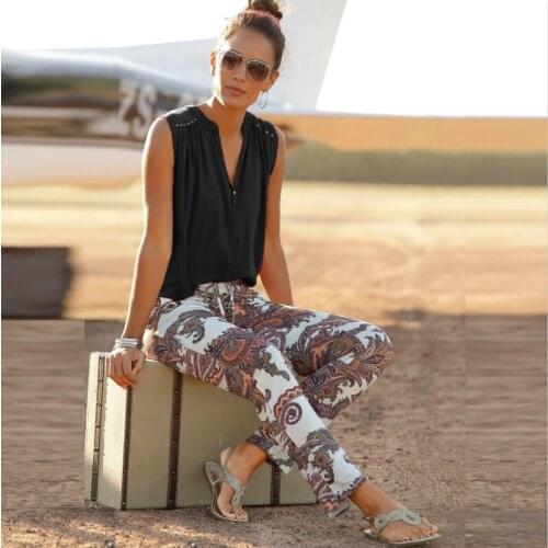 Maternity Womens Sleeveless Blouses V-neck Business Pregnant Loose T-shirt Tops Summer 2021 Casual Clothing OL Commute Shirts