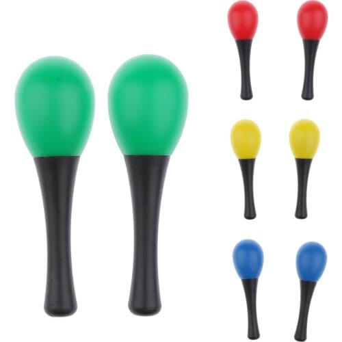 1 Pair Hand Percussion Maraca Children Rattle Toys for KTV Club Pub