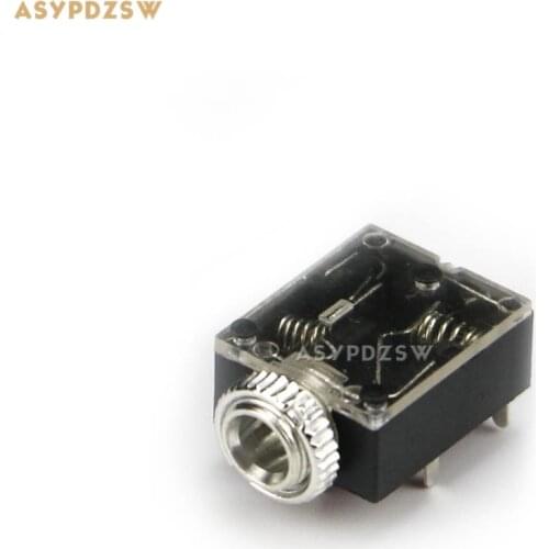 100 PCS Headphone jack 3.5 Audio jack PJ-324M Straight pin With a screw 5-pin female PJ-324